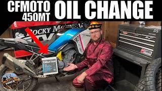 How to Change Oil and Filter CFMOTO 450MT Ibex | 600 Mile Break-In