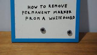 How to Remove Permanent Marker from a Whiteboard