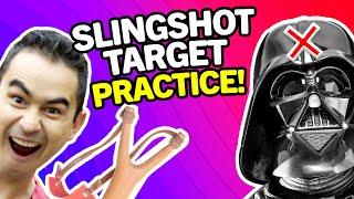 Slingshot Target Practice! | David and Goliath | Kids' Club (Older)