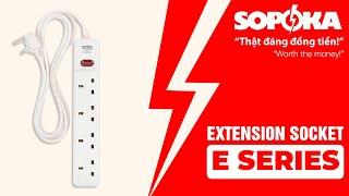 SOPOKA EXTENSION SOCKET - E SERIES #powerstrips #sopoka #led #vietnam #madeinvietnam