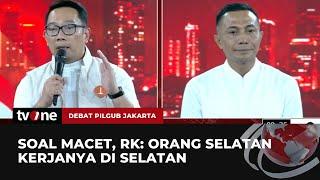 RK & Pramono Tanggapi Strategi Paslon 02 Soal Kemacetan di Jakarta | Debat Pilgub Jakarta tvOne