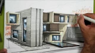 architecture sketch House 16