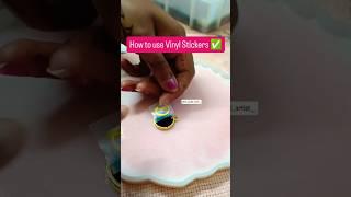 How to use Vinyl stickers #shorts #resin #resinart #tipsandtricks #youtubeshorts #viral #stree2 #yt