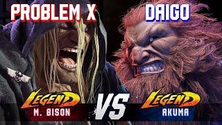 SF6 ▰ PROBLEM X (M.Bison) vs DAIGO (Akuma) ▰ High Level Gameplay