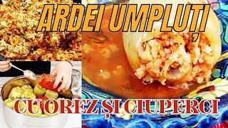 Ardei umpluti cu orez si ciuperci fara prajeli o reteta simpla, sanatoasa si gustoasa #recipe #food