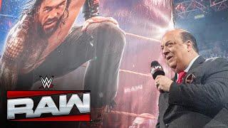 Paul Heyman reveals Roman Reigns as the WWE 2K25 cover Superstar: Raw highlights, Jan. 27, 2025