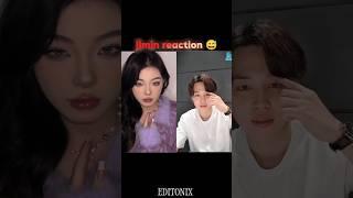 Jimin reaction  #dembow #shorts #transition #jimin #makeup #douyin #bts #blackpink #cute #