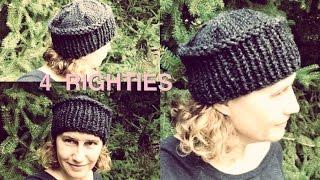 How 2 Knit Hat With Flat Top - Fast Project 4 RIGHTIES