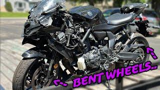 Rebuilding A Wrecked 2023 Yamaha R7!!