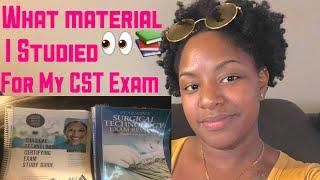 WHAT MATERIAL I STUDIED FOR MY CST (Certified Surgical Technologist) EXAM!!!! 