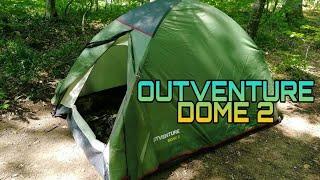 Обзор палатки Outventure Dome 2 из Спортмастера.