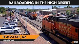 Flagstaff, Arizona, USA | Virtual Railfan  LIVE !