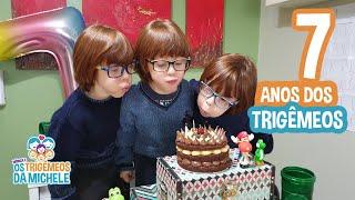 VLOG DO ANIVERSÁRIO DE 7 ANOS DOS TRIGÊMEOS