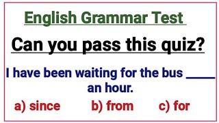 English Grammar Test ️Can you pass this English test 100%?