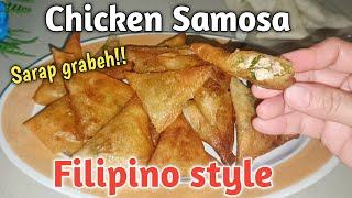 NAPAKASARAP! CHICKEN SAMOSA FILIPINO STYLE, SAMBOSA RECIPE | Maila Gabia