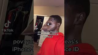 Pov you stole phineas’s phone but need Face id to unlock it// tiktok
