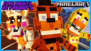 Minecraft FNAF | The FNAF Mod Survival | Entering The FNAF World DIMENSION! [Part 9]