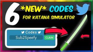 6 *NEW* Katana SIMULATOR CODES (Roblox)