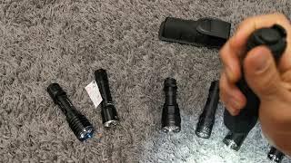 taktische Taschenlampen 2021 ehrlich Overview niteCore TM9k Olight Warror X Pro Klarus XT21c TA30Max