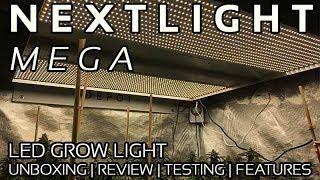 NextLight Mega LED Grow Light Review, Unboxing, PAR testing.