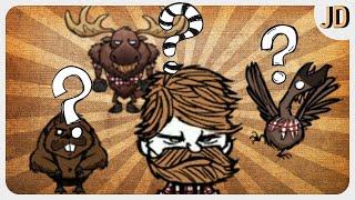 Don't starve, Together, Вуди - Гайд, как играть за  Гуся, Бобра, Лося!