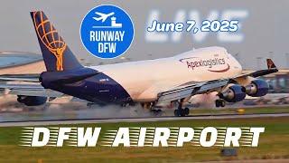 LIVE  Saturday plane spotting ️  DFW Airport  Runway DFW - 6/7/25