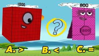 NUMBERBLOCKS FIND THE CORRECT SYMBOL | NUMBER COMPARISON | LEARN TO COUNT | hello george