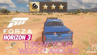 Forza Horizon 3 - Throw Your Weight Around Achievement Guide - 3 Star Drift Zone in 2500kg Car