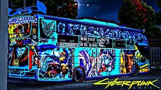 BUS SIMULATOR INDONESIA//KENYAN LIVERY//CYBERPUNK