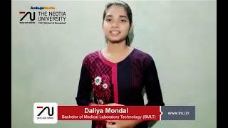 Daliya Mondal | Student of BMLT | Online Learning Experience and Teaching Methodology