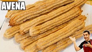 Los CHURROS más FÁCILES y RICOS Sin Freír, sin Azúcar, Fáciles y Deliciosos