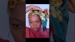 Look glam with this silk scarf style #shorts #scarf #fashion