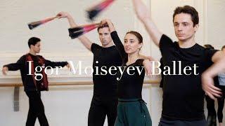 Rehearsal of Korean dance "Trio". Igor Moiseyev Ballet