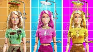 POOR Girl’s Dumpster Doll Makeover! From TRASH to Beautiful Barbie with Hacks