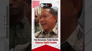 Tito Tolak Gubernur Ditunjuk Presiden