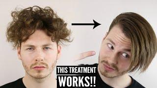 Keratin Hair Treatment - Mens Curly Hair Transformation + How To Style 2023