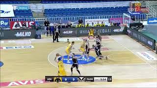 Basket League: ΑΕΚ - ΠΑΟΚ 85-84 | HIGHLIGHTS | 05/12/2020 | ΕΡΤ