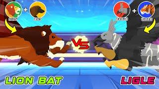 Lion Bat vs Tigle | Hybrid Animal Tournament [S1] Animal Animation