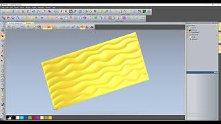 How to create wave panel in Artcam