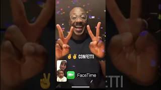 iOS 17 FaceTime Reaction Effects #ios17 #facetime