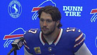 Bills postgame news conference: Josh Allen