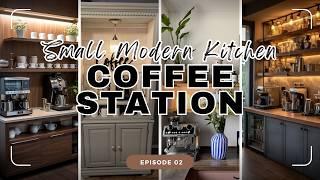 200+ Small Modern Kitchen Coffee Station Ideas for Home That Is Perfect Coffee Bar