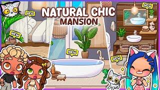   DECORATE the NATURAL CHIC MANSION in AVATAR WORLD!  Luxury Bedroom and Bathroom (PART 1)