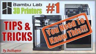 Bambu Lab 3D Printers - TIPS & TRICKS #Episode1 - Filament Backup Feature