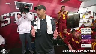 Matt Campbell (Iowa State Head Football Coach) on team above self & falling in love with the process