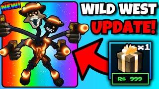 NEW WILD WEST UPDATE! I GOT THE NEW EXCLUSIVE UNIT.. (Five Nights TD)