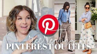 Recreating Pinterest Outfits for Spring | Curvy Outfit Ideas | Midsize/Plus Size Spring Outfits