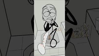 Kung Fu Master in the toilet!  (best animation memes) #shorts