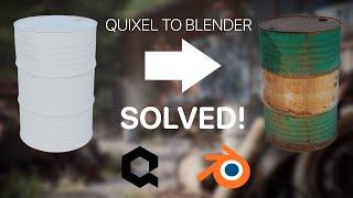 How to Export from Quixel Bridge to Blender 4 and above - Texture problem Solved!