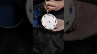 Ceramic processes, cup painting  #ceramic processes  #ceramic #handmade #diy
